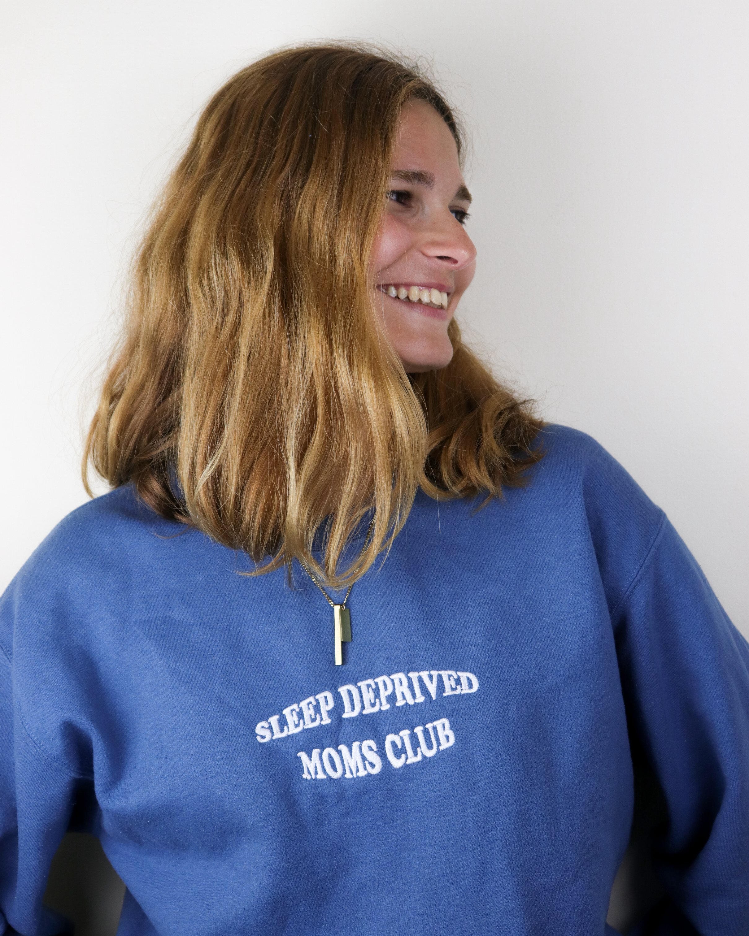 Custom embroidered ‘Sleep Deprived Moms Club’ Sweatshirt