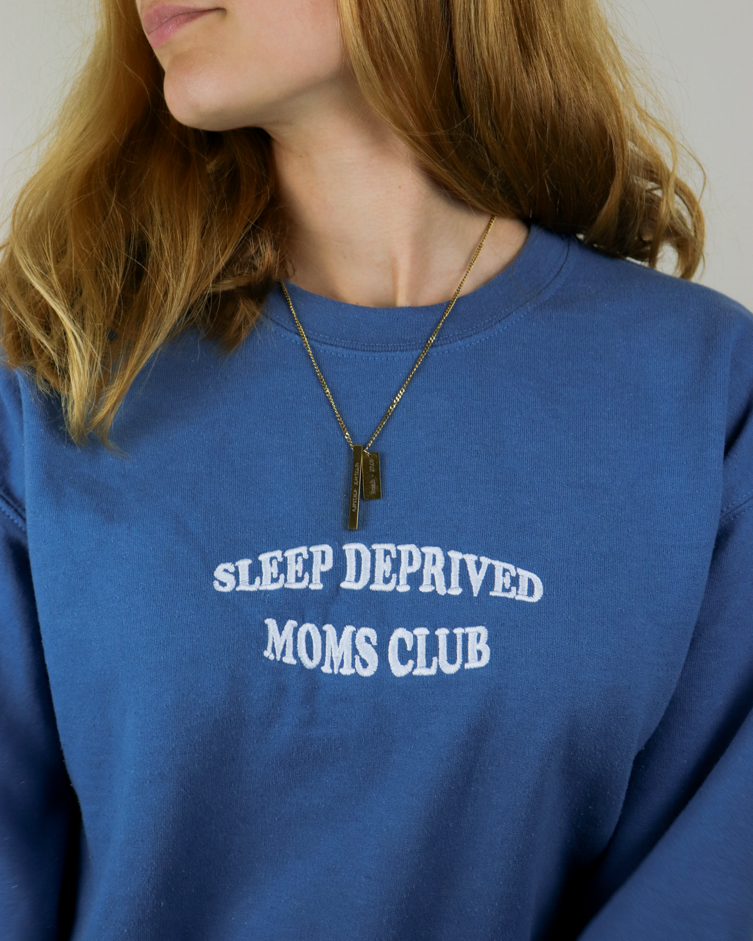 Custom embroidered ‘Sleep Deprived Moms Club’ Sweatshirt