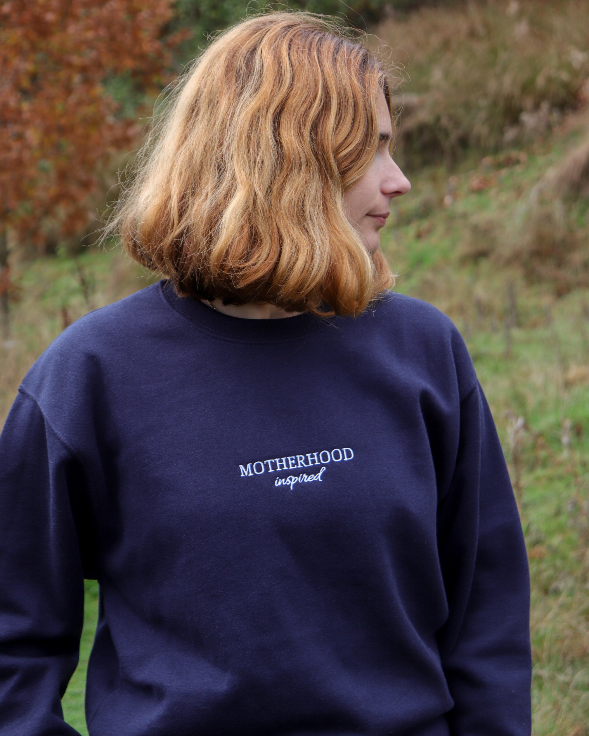 Custom embroidered 'Motherhood Inspired' Sweatshirt