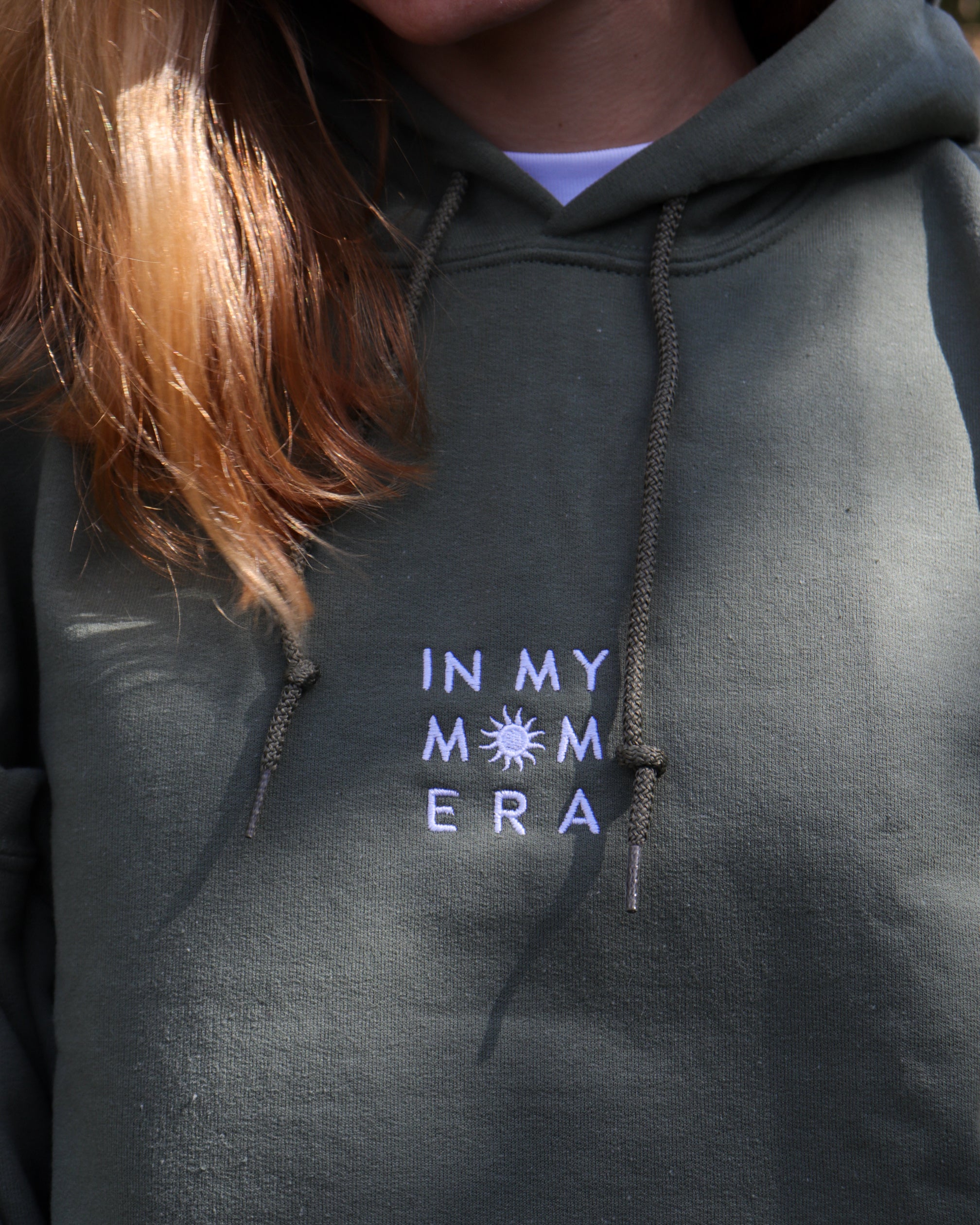 Custom embroidered ‘In my mom era’ Hoodie