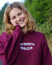 Custom embroidered ‘Sleep Deprived Moms Club’ Sweatshirt