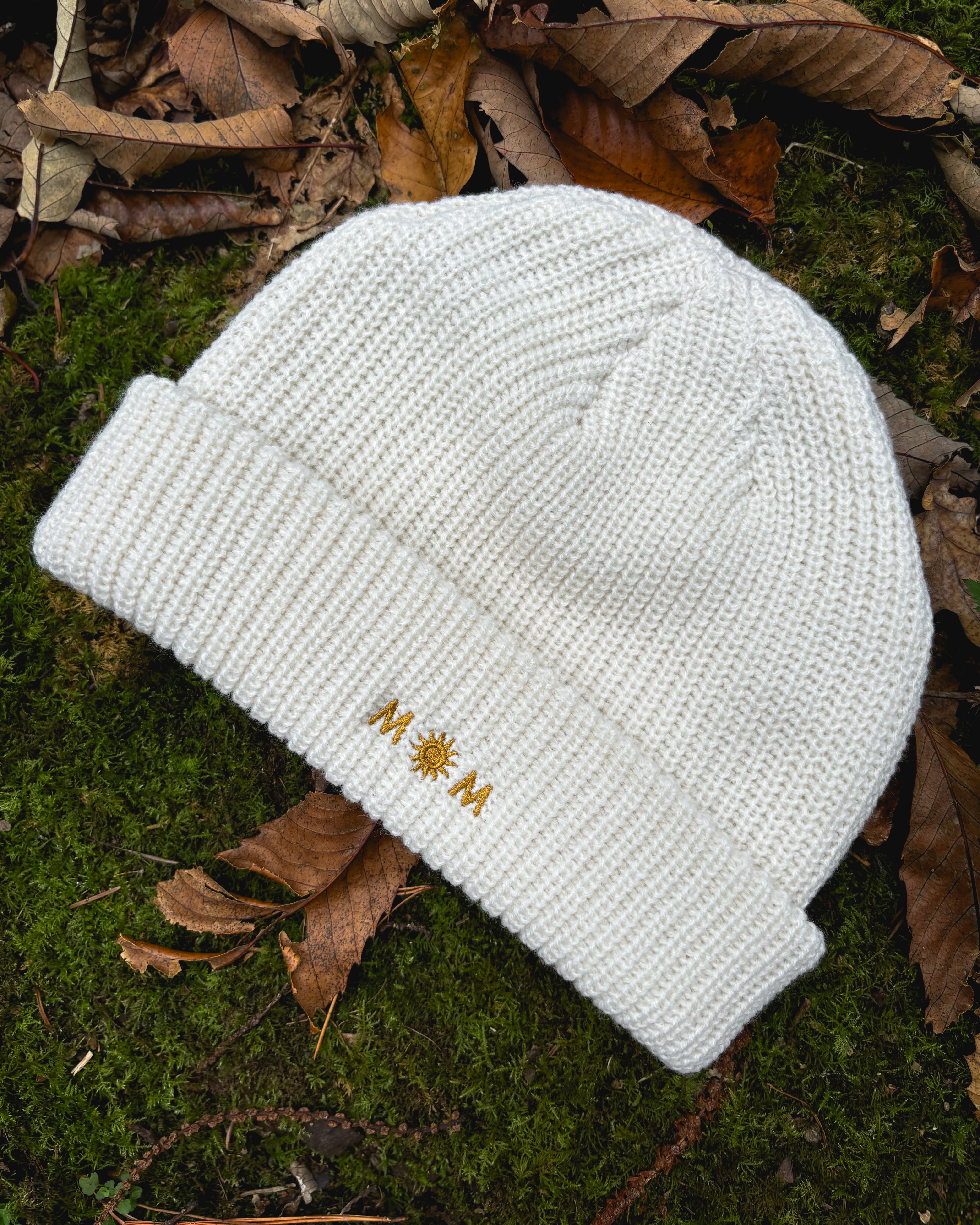 Mom Embroidered knit Beanie