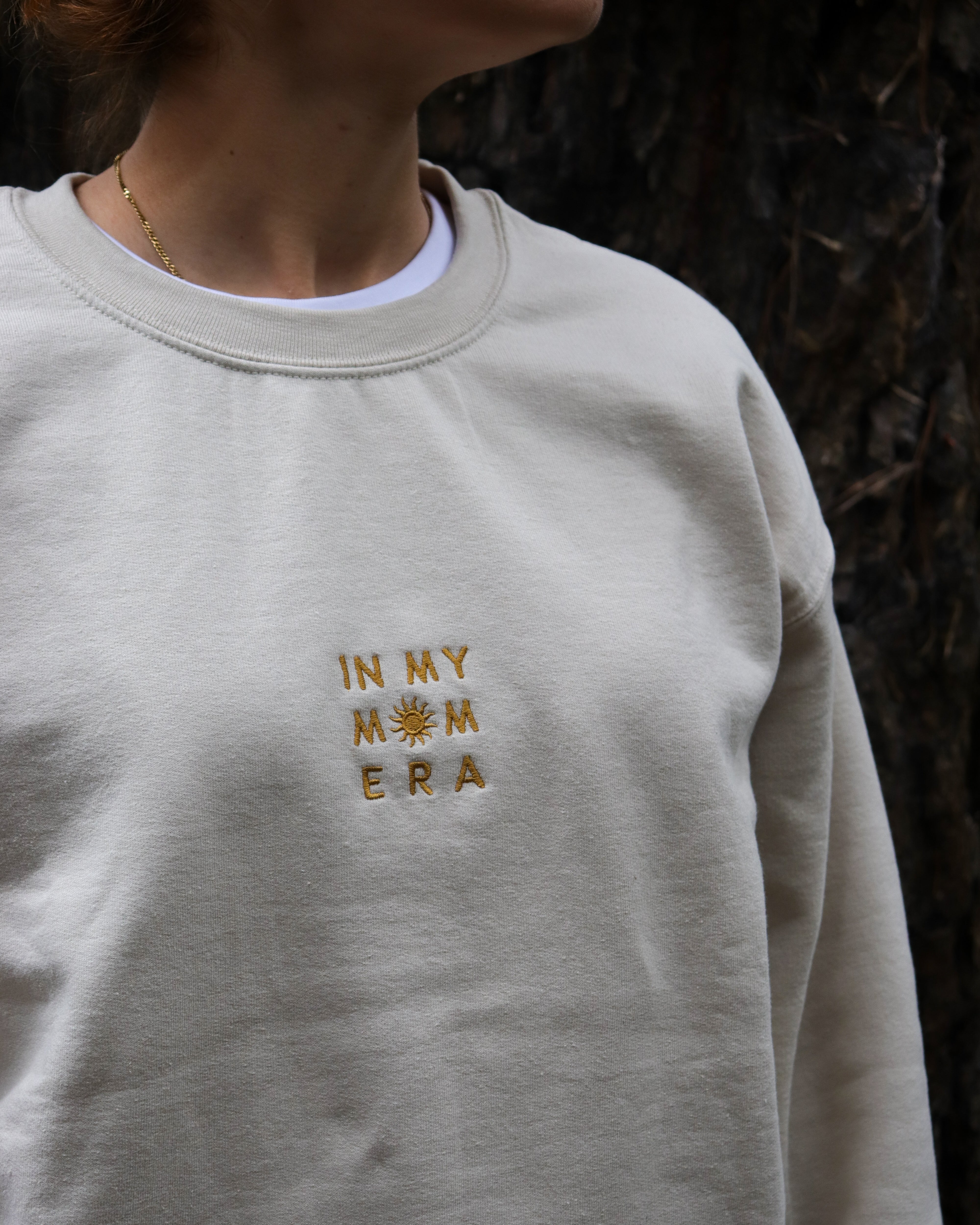 Custom embroidered ‘In my mom era’ Sweatshirt